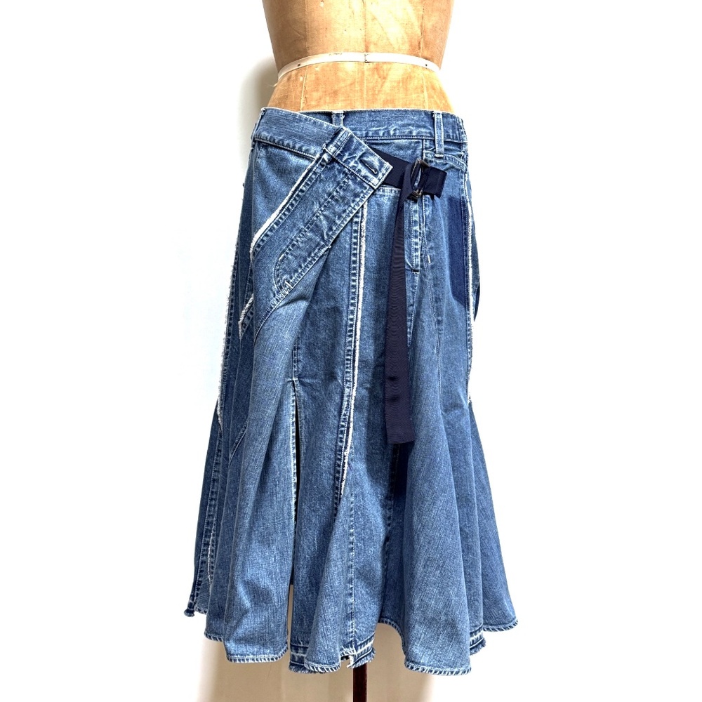 Sacai Denim Mermaid Skirt size L - Picture 5 of 12